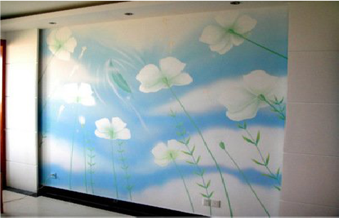 峨眉山画墙绘怎么画好白云的蓬松感？