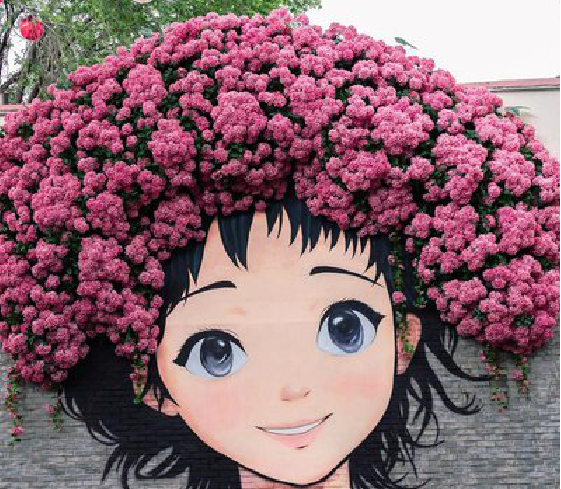 峨眉山墙体彩绘-网红墙打卡