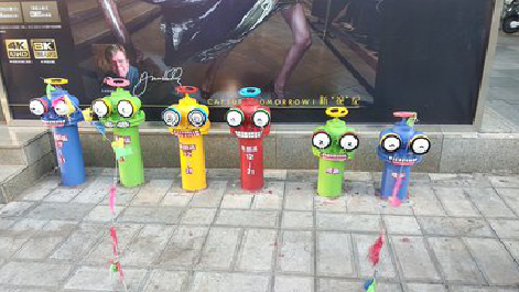 峨眉山商业区彩绘