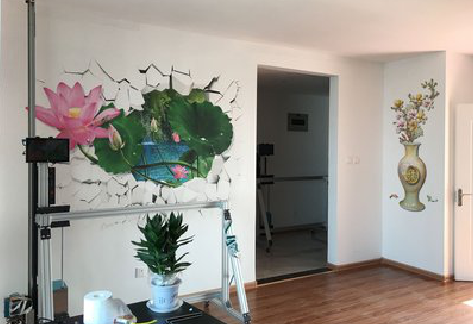 峨眉山墙体彩绘相比墙纸的优势。