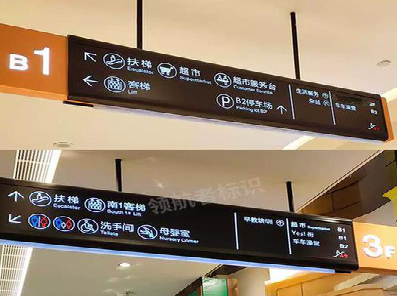 峨眉山如何通过商场标识牌引导客流分布？